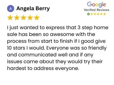 North Carolina homeowner review for 3 Step Home Sale