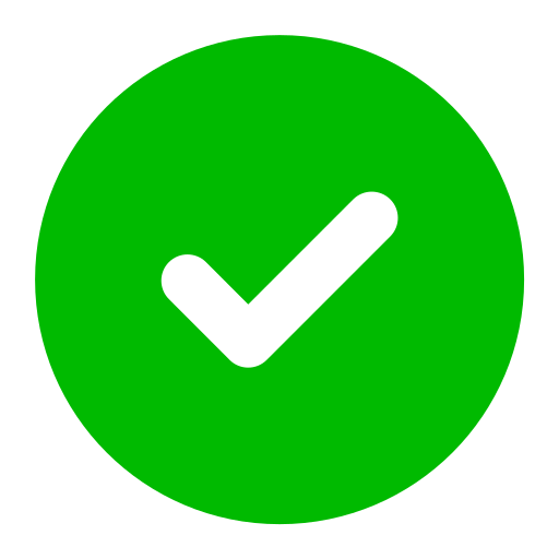 green check mark icon