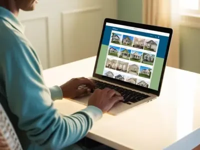 a person searching for available house for sale or rentals