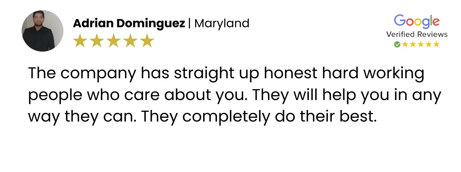 Adrian Dominguez - Maryland Review