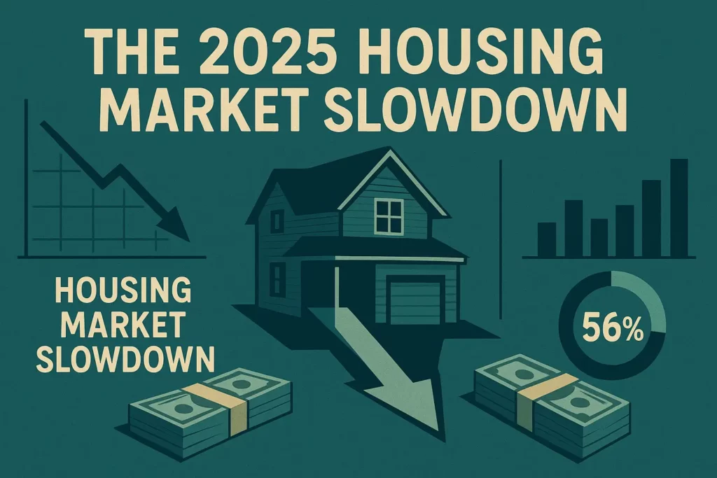 an animated image for the article called "The 2025 Housing Market Slowdown"