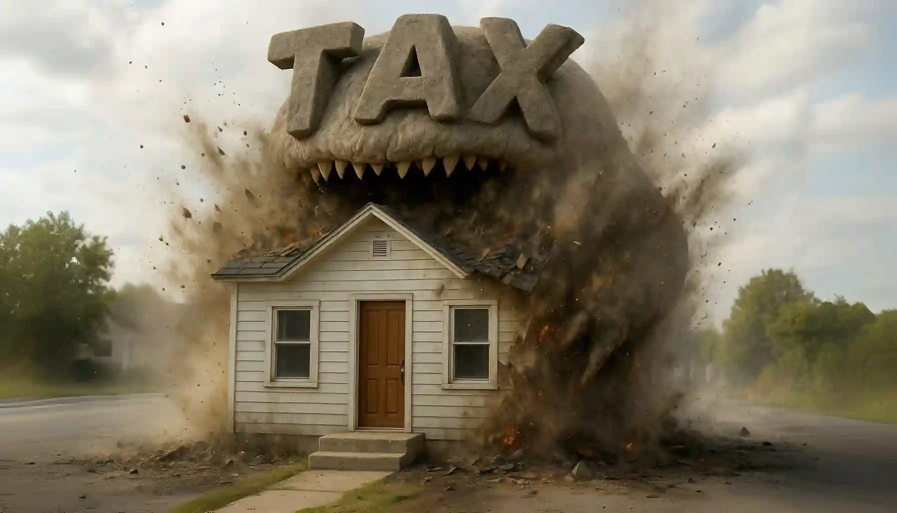 monster tax eat house