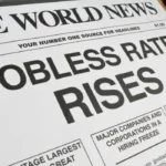 New : the wordld News , jobless rates rises