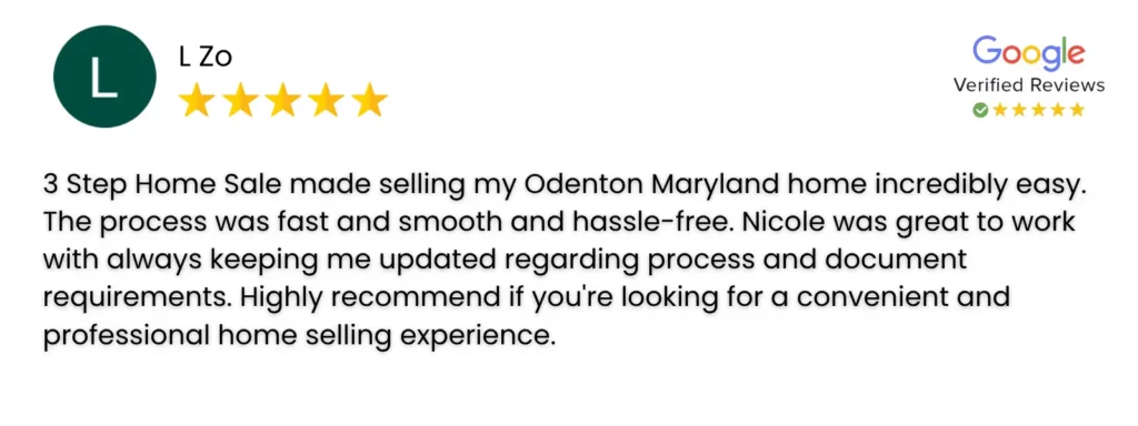 Odenton, MD seller's 5-star review