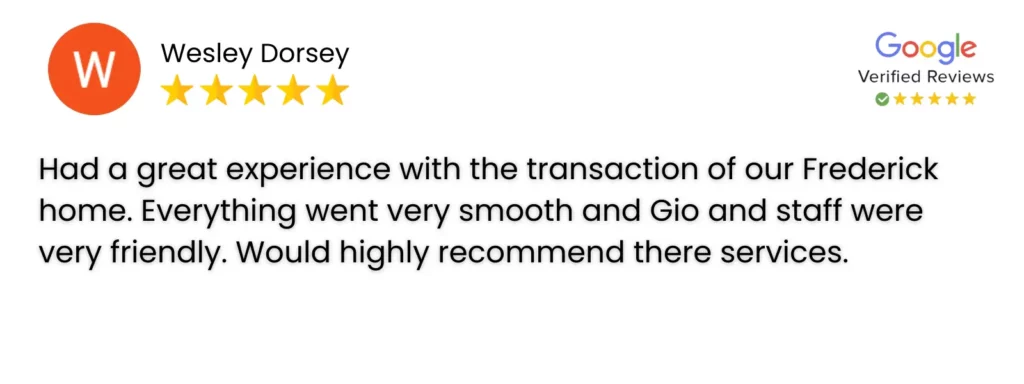 Seller in Frederick, MD sold inherited home successfully