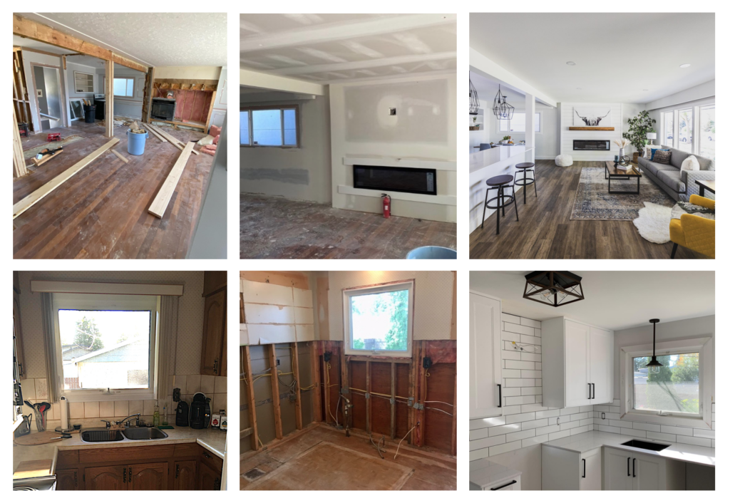 Before and after pictures of houses our we buy houses company purchased fast for cash