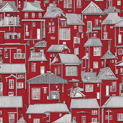 Houses that could be bought buy an ibuyer company in cartoon form