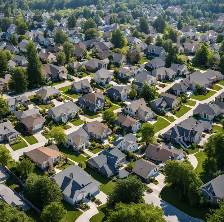 Neighborhood with houses that may be a bad fit for the home owner