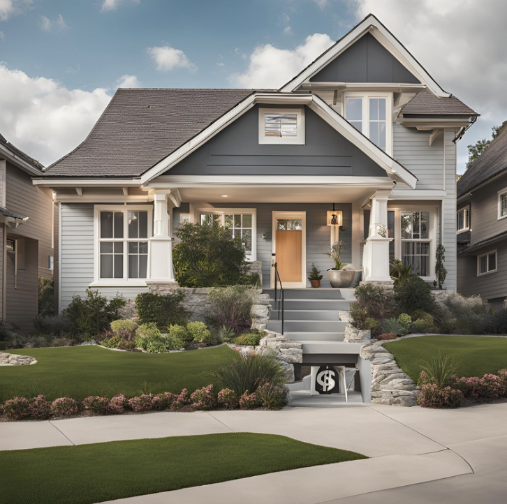 House in a suburban neighborhood a seller is considering selling to an ibuyer or house buying company