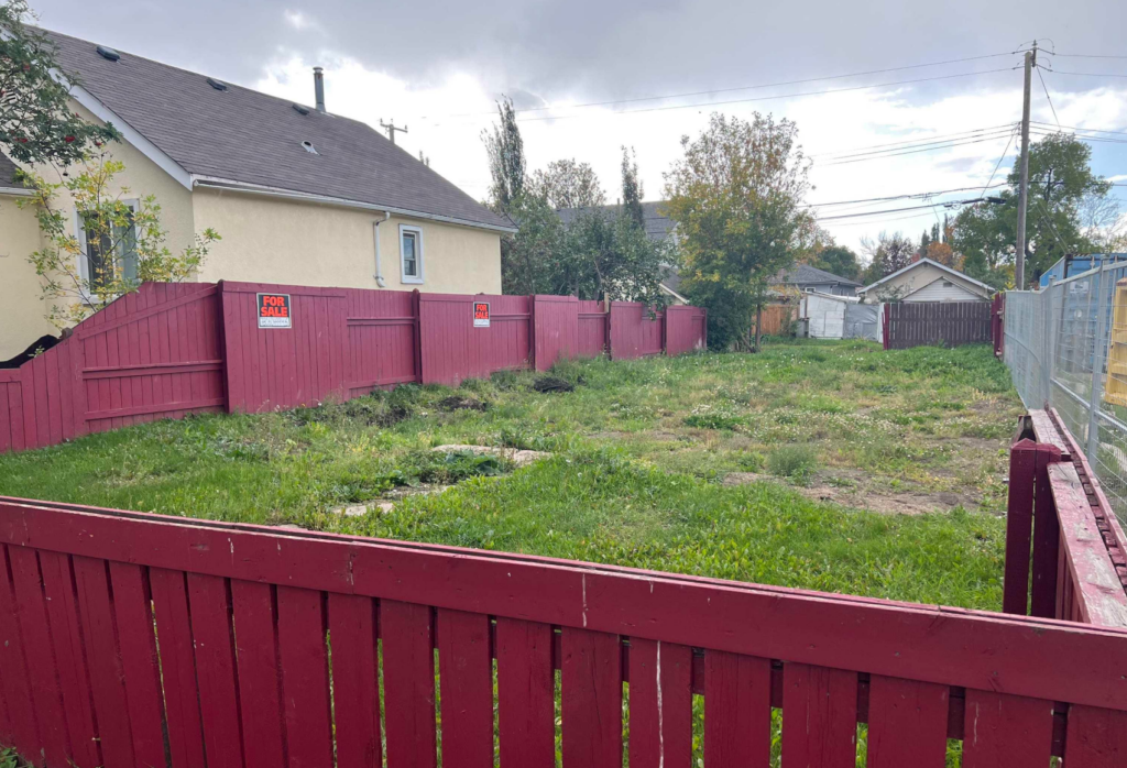 Vacant lot for infill sale in Edmonton