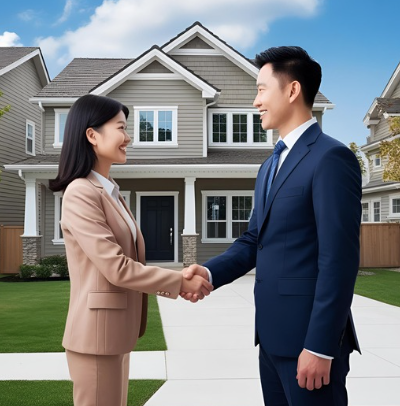 Picture of a person selling their house to an ibuyer in edmonton