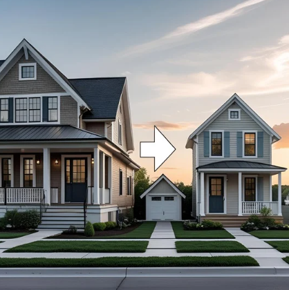 House someone is selling to a local home buying company to downsize