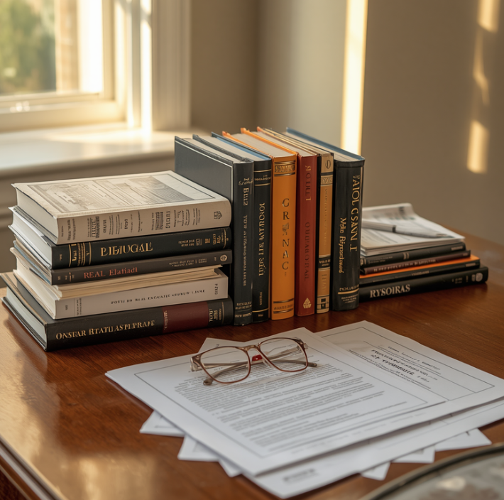 Selling your house paperwork on a desk