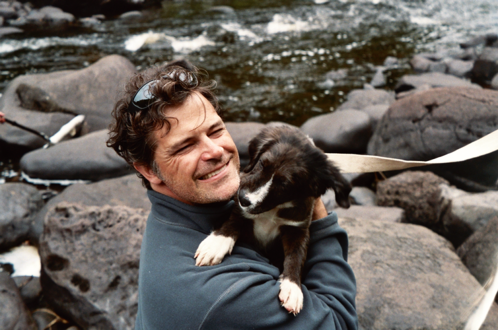 The founder of SolveMyProperty.com, Joe Schaak, and his dog, Winnie.