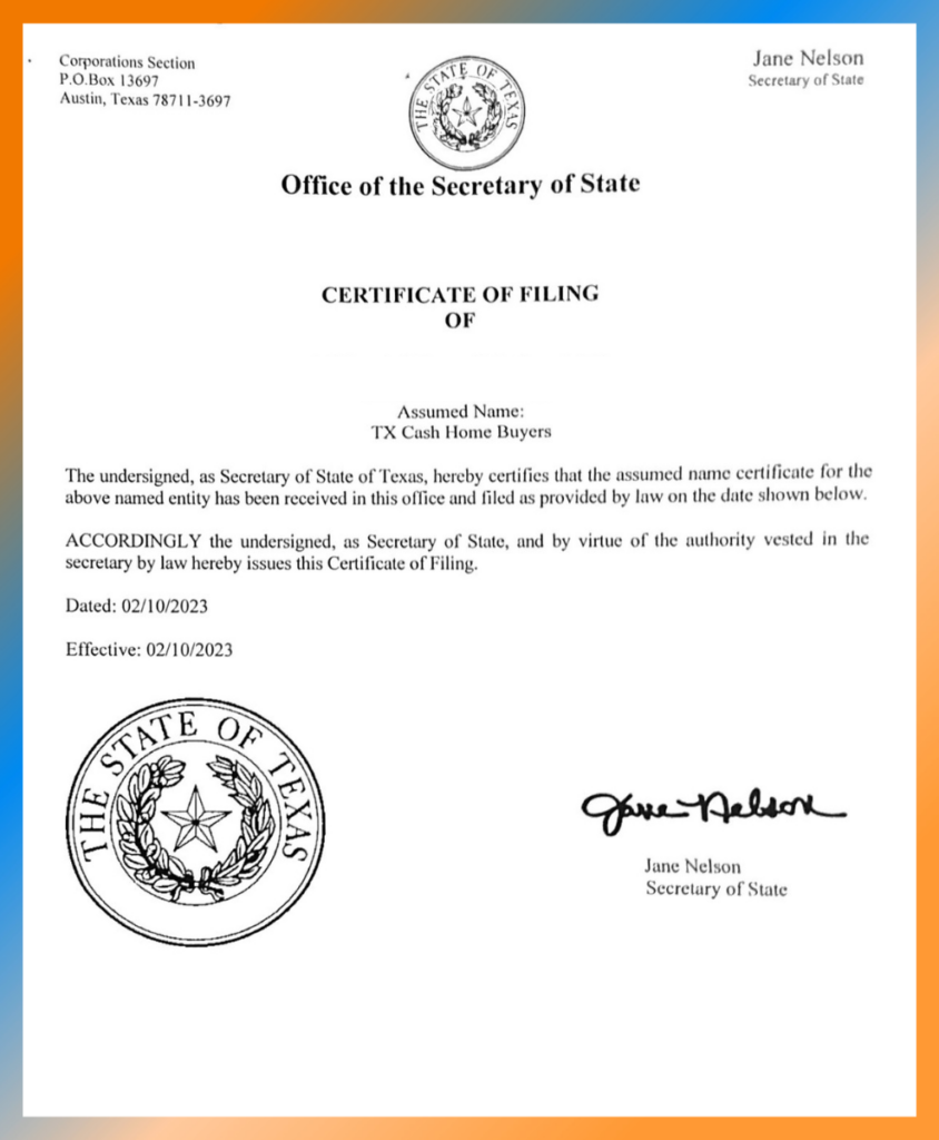 texas approved buyers
