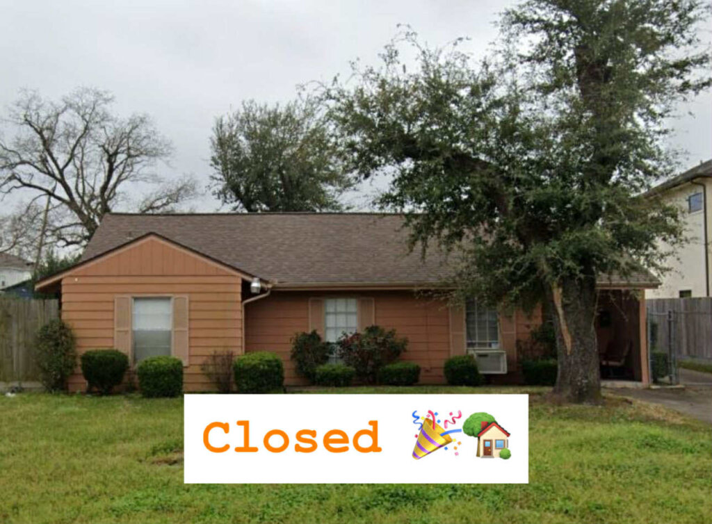 houston tx house purchased for cash