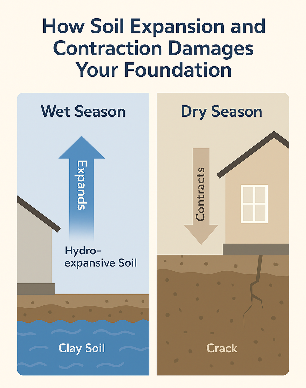 how soil in texas affects foundation