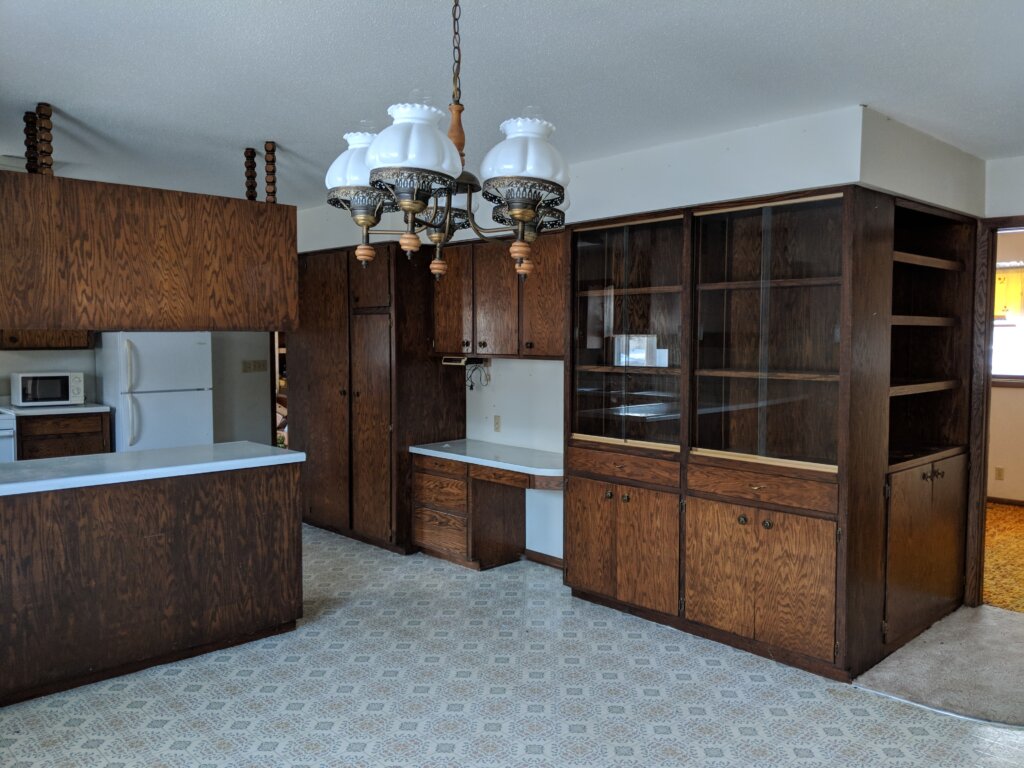 We bought a house fast in Brooklyn Center with a kitchen like this!