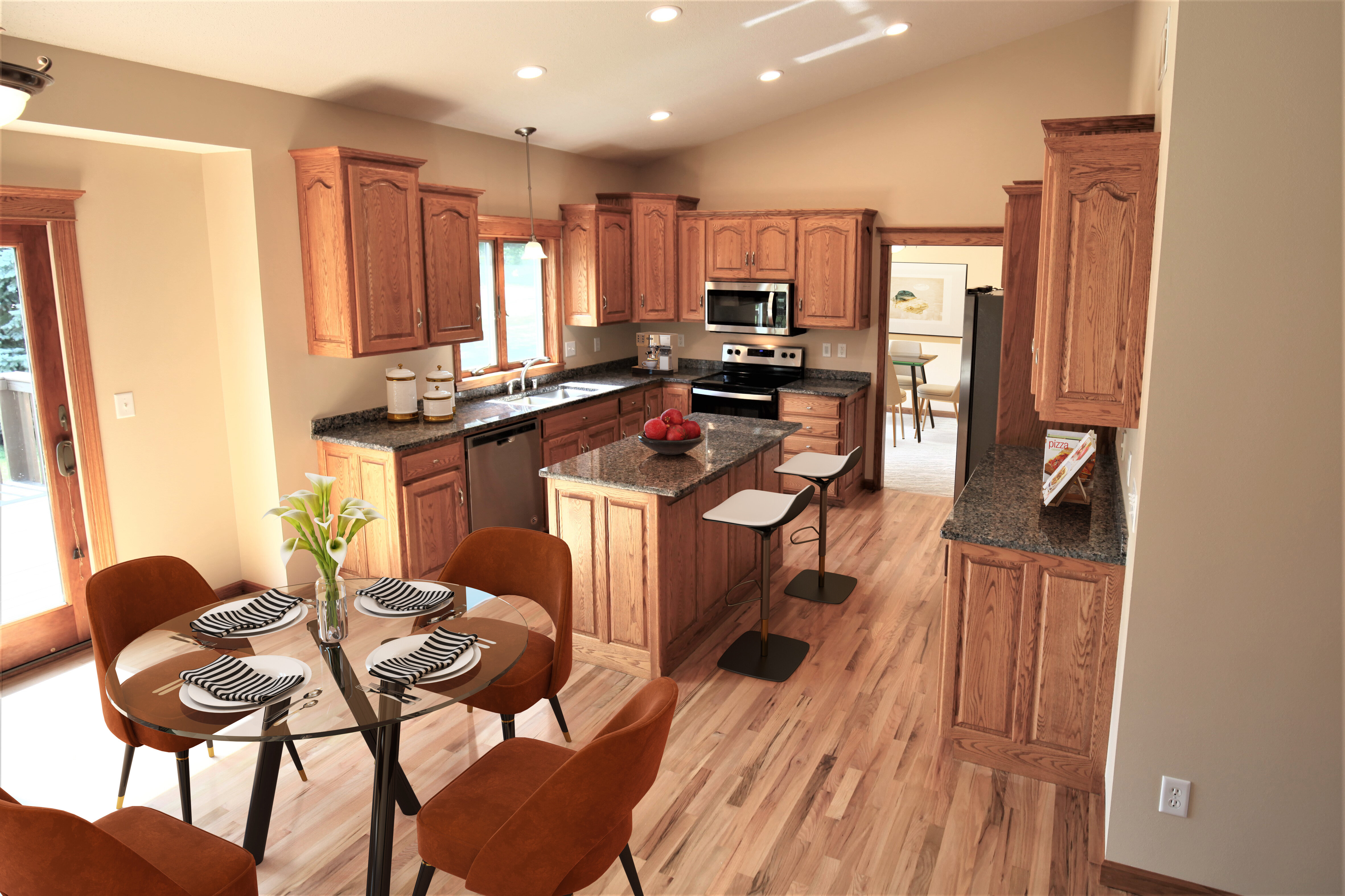 The kitchen of a Brooklyn Center house