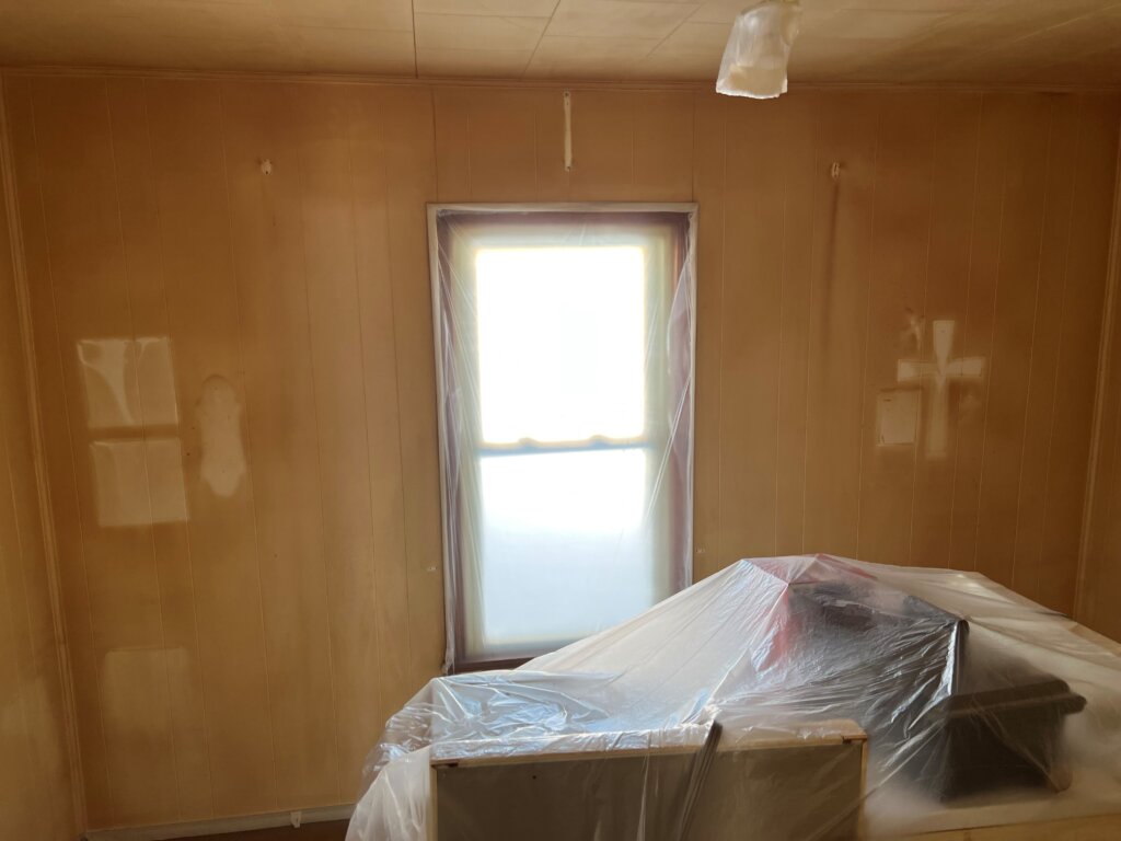 Unfinished room in a house we bought for cash