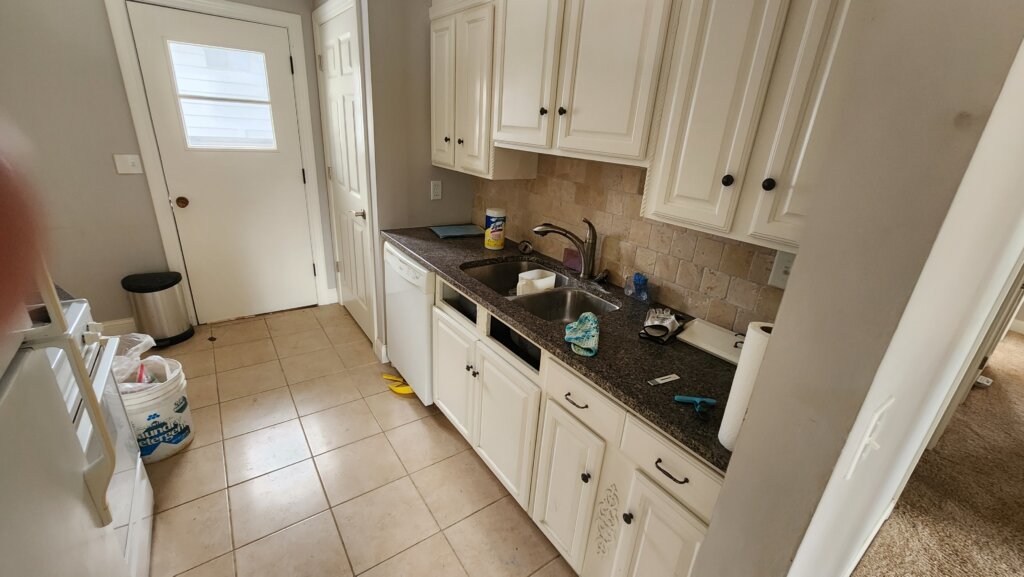 Messy kitchen in a Fridley home