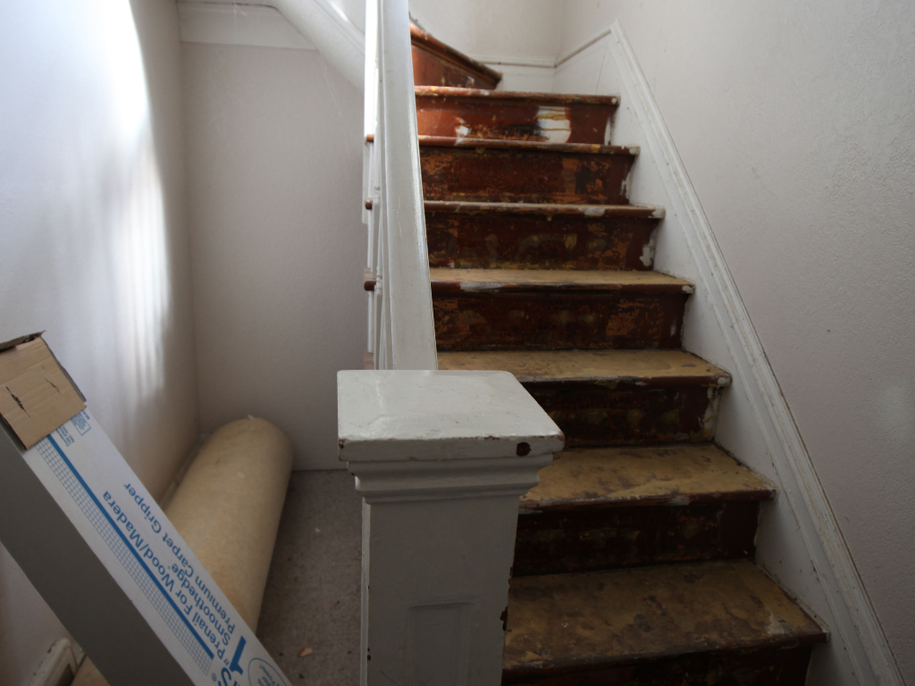 We bought a house for cash with stairs like this