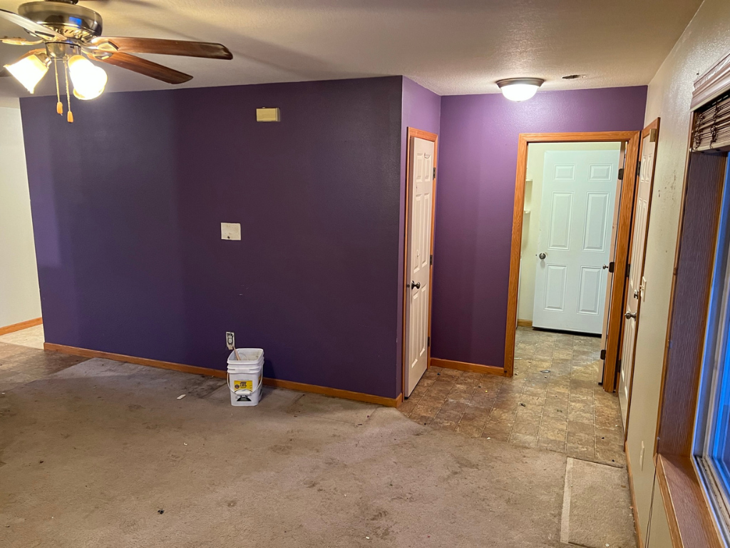room that needs repairs in Rochester MN