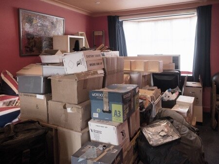 Stuff boxed up during divorce