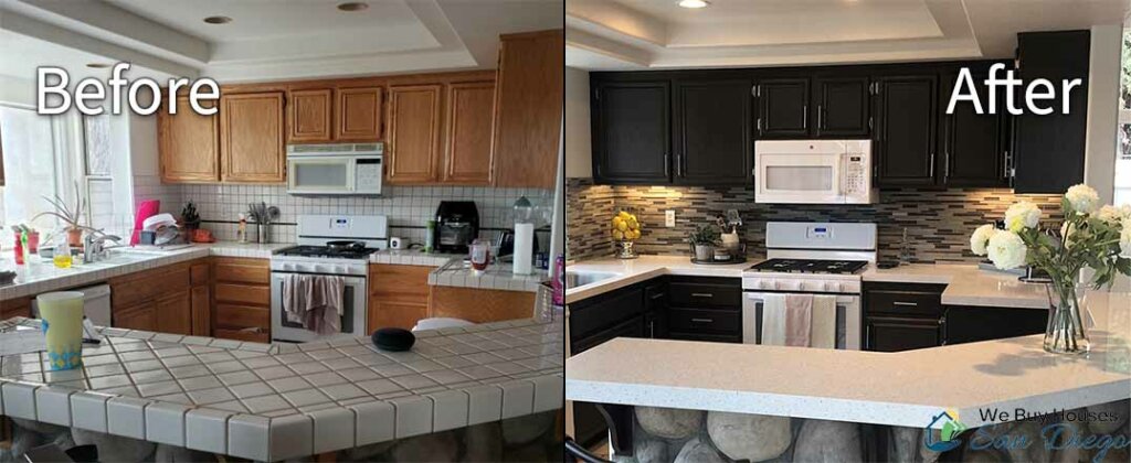 kitchen renovation home flip Mission Valley
