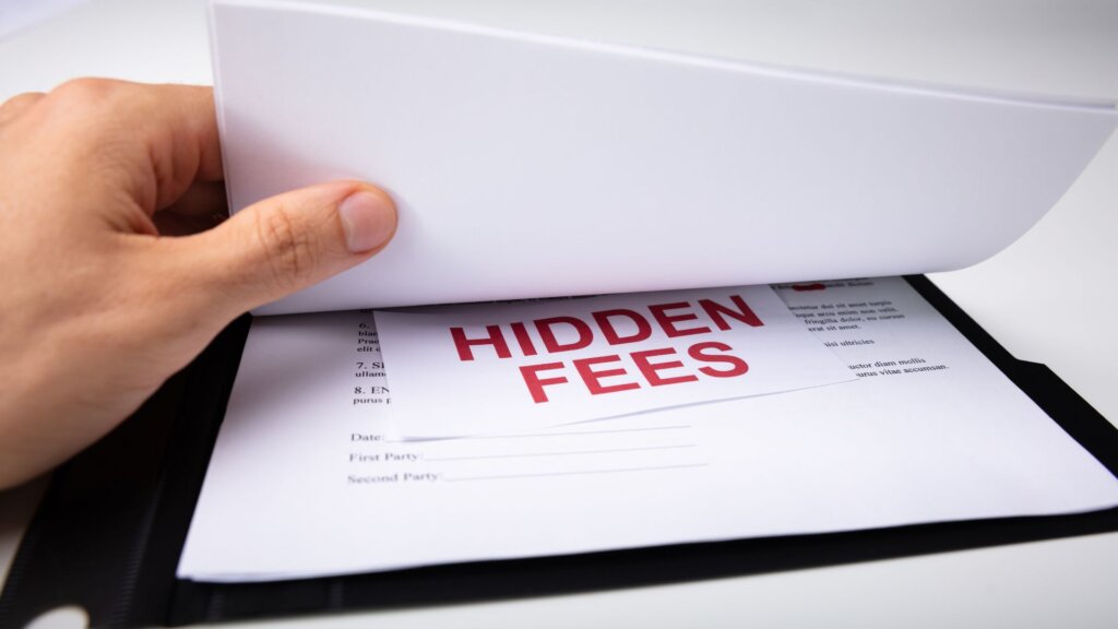 Hidden fees