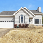 Single-story home with two-car garage in a Clarksville TN neighborhood near Fort Campbell