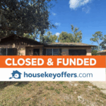 Closed and funded cash home sale in Spring Hill, FL by HouseKeyOffers, paying a higher cash price than most real estate investors could offer.