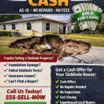Florida sinkhole damaged home sold for cash as-is