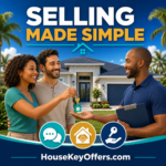 Florida homeowners completing a simple as-is home sale through HouseKeyOffers