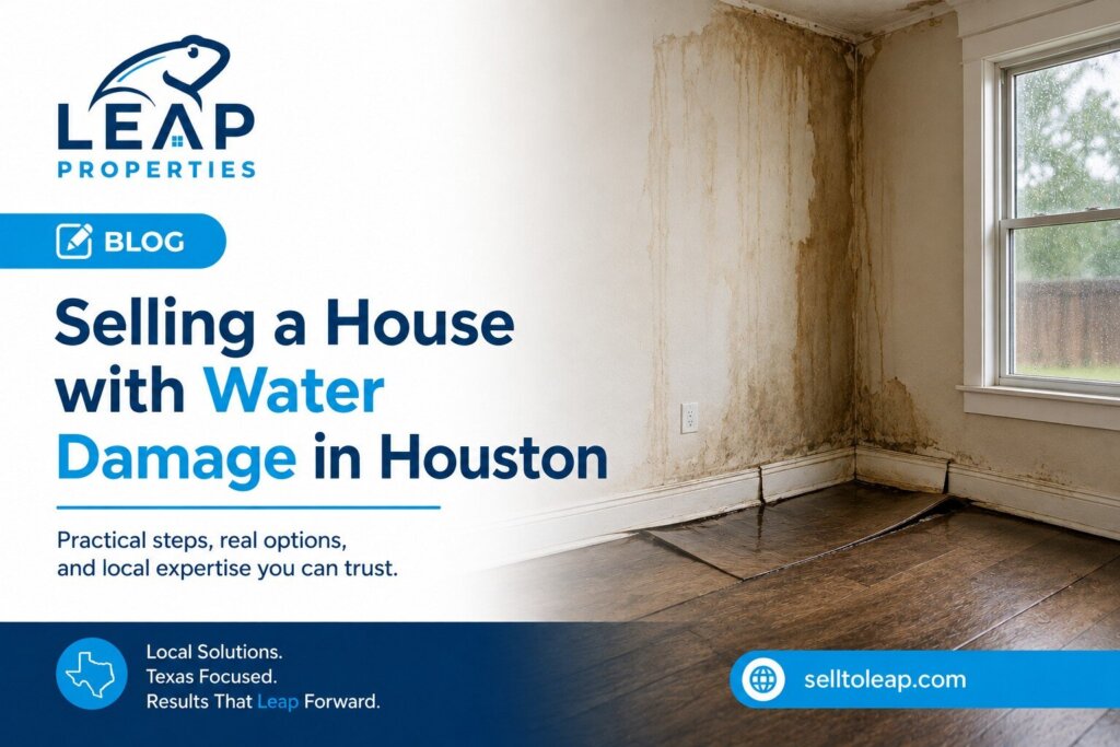 selling a house with water damage in houston, tx