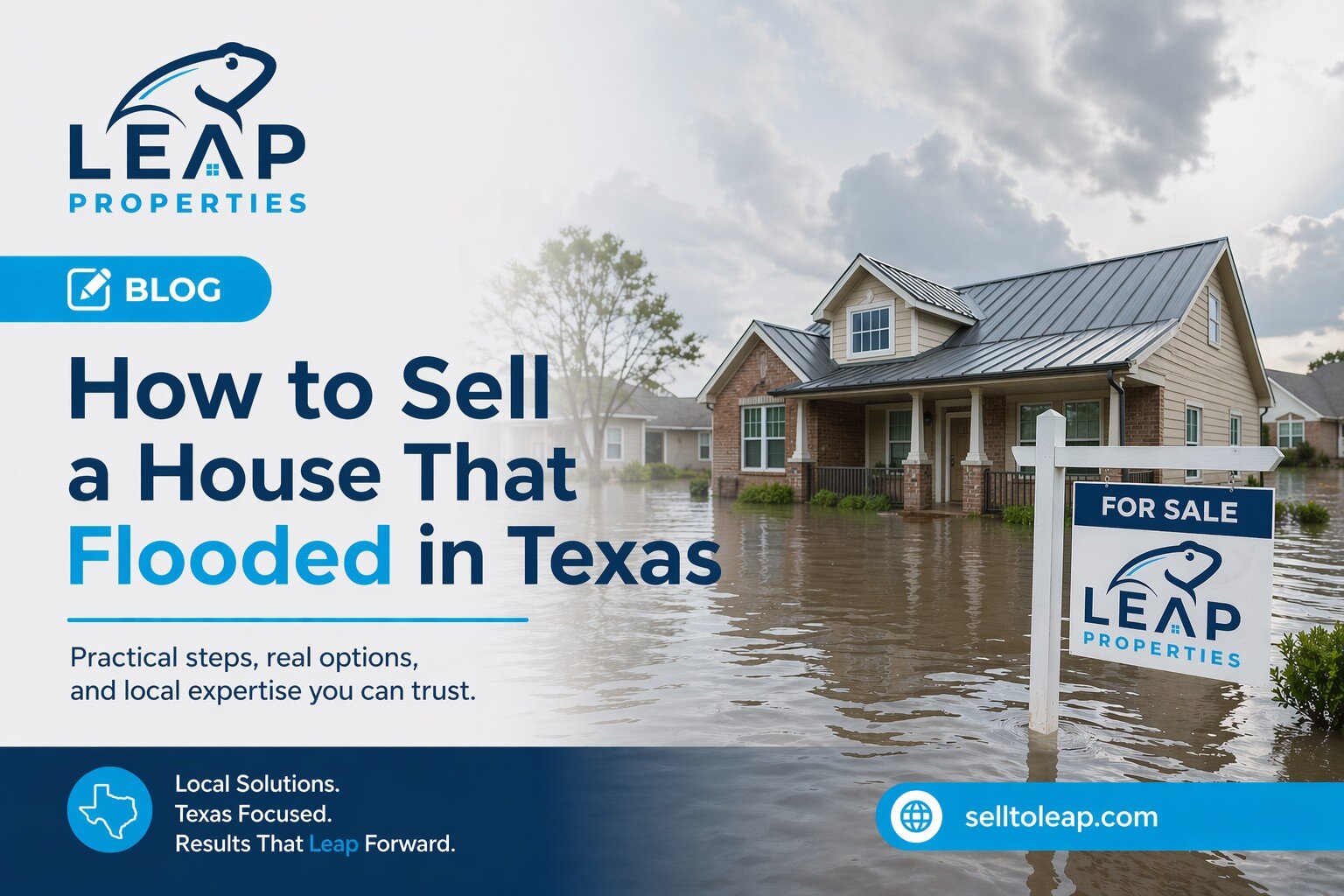 how to sell a house that flooded in texas