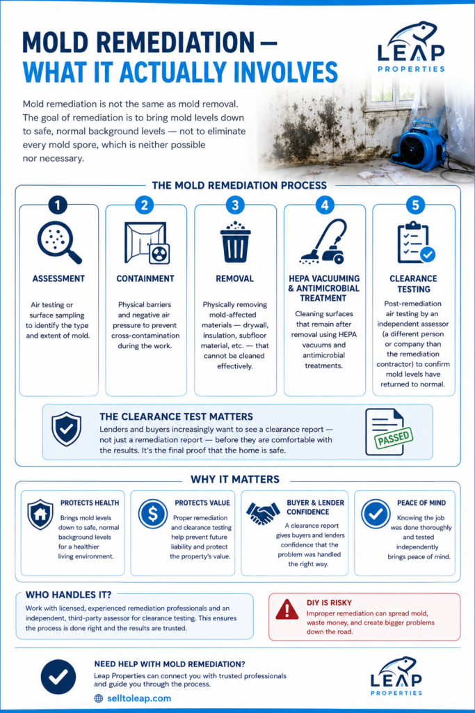 mold remediation process houston, tx