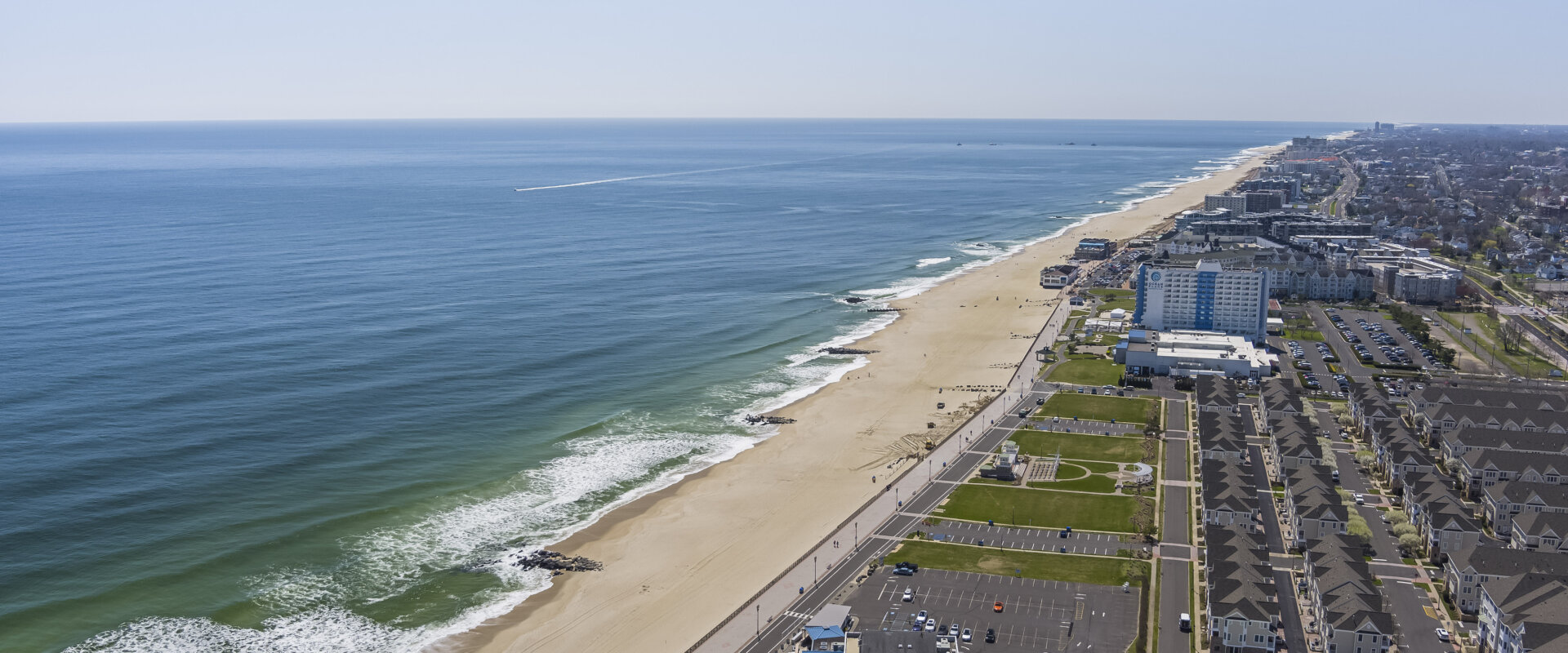 The beaches and Beachfront North in Long Branch, NJ