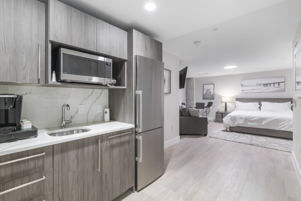 On site guest suites, South Beach in Long Branch, NJ
