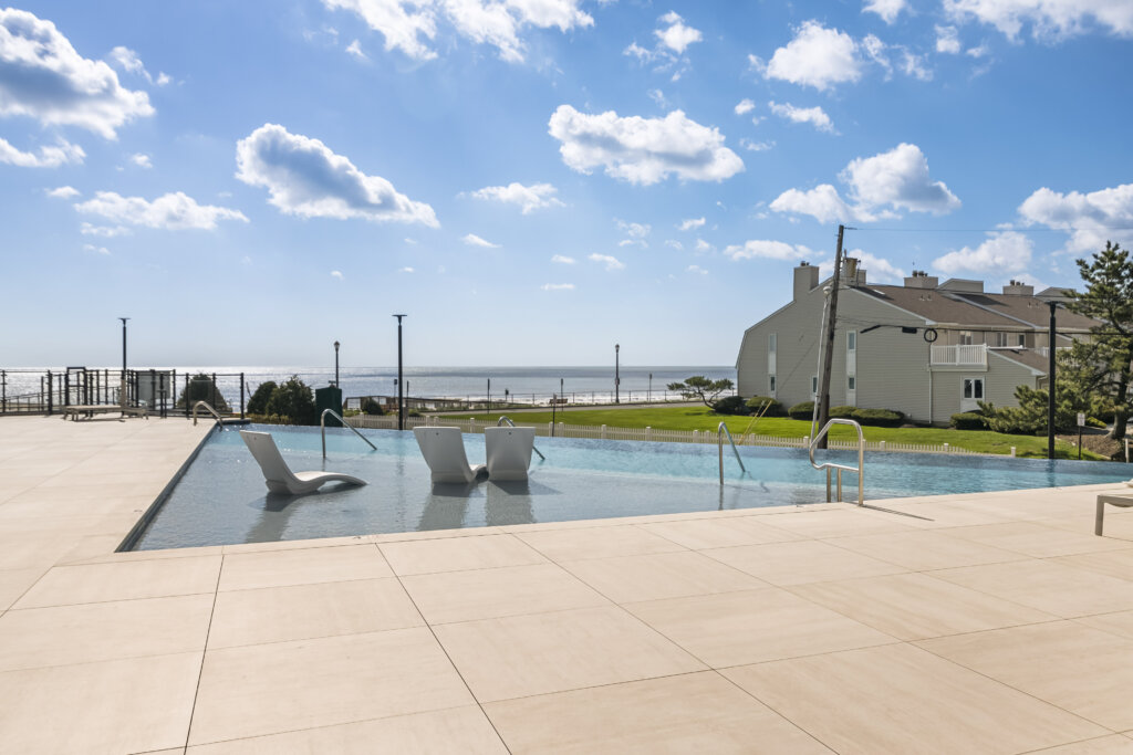Saltwater infinity pool at South Beach in Long Branch,NJ