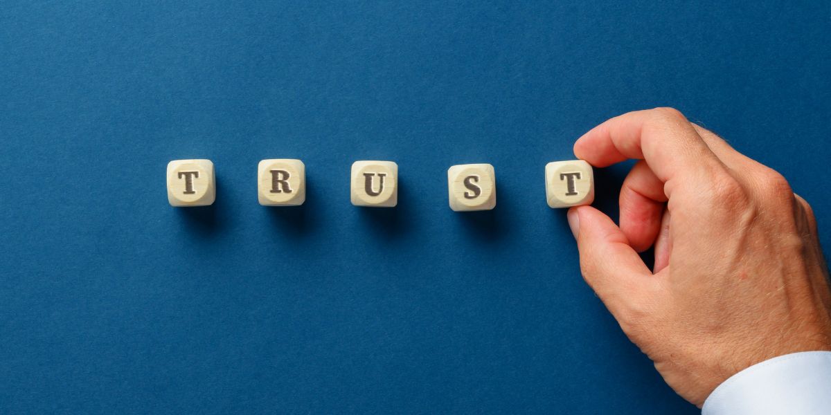 blocks that spell out trust