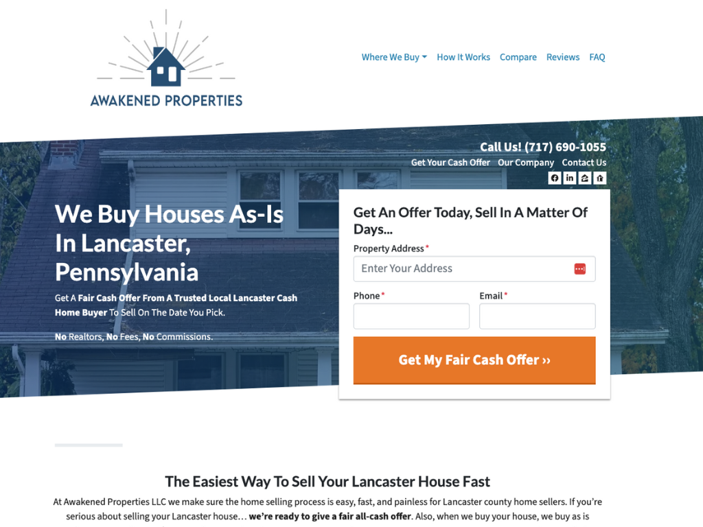 awakened home page