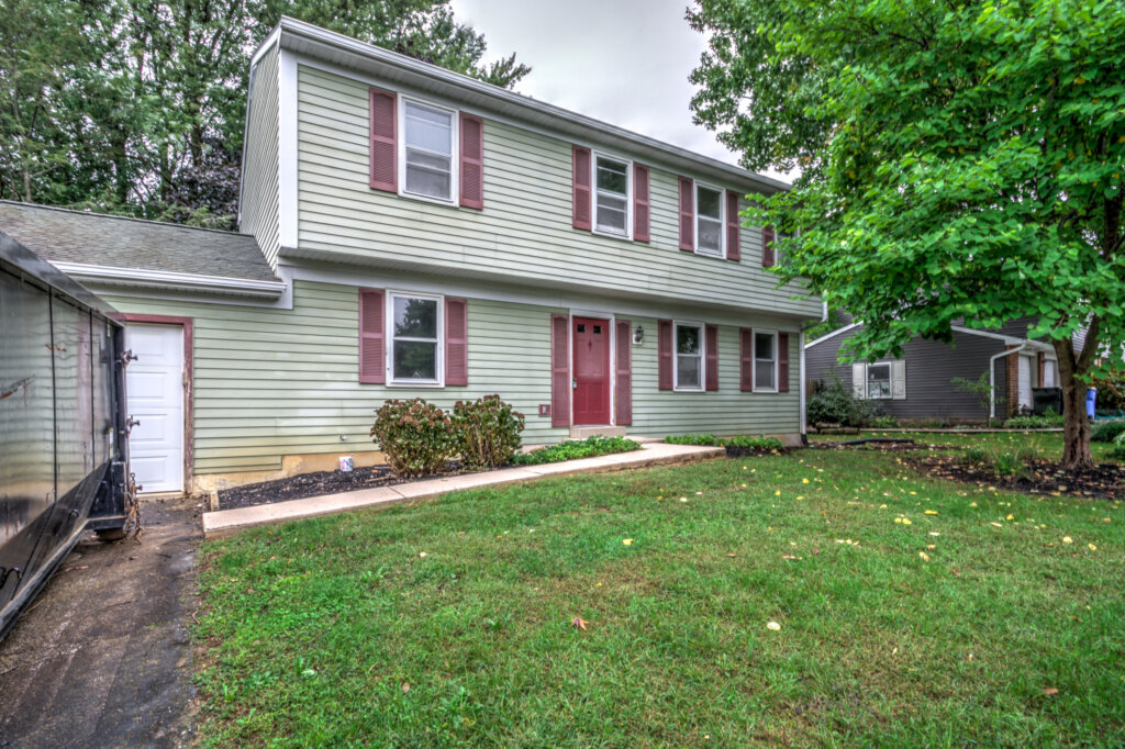 Front of a Delaware County home that we bought due to a unique situation