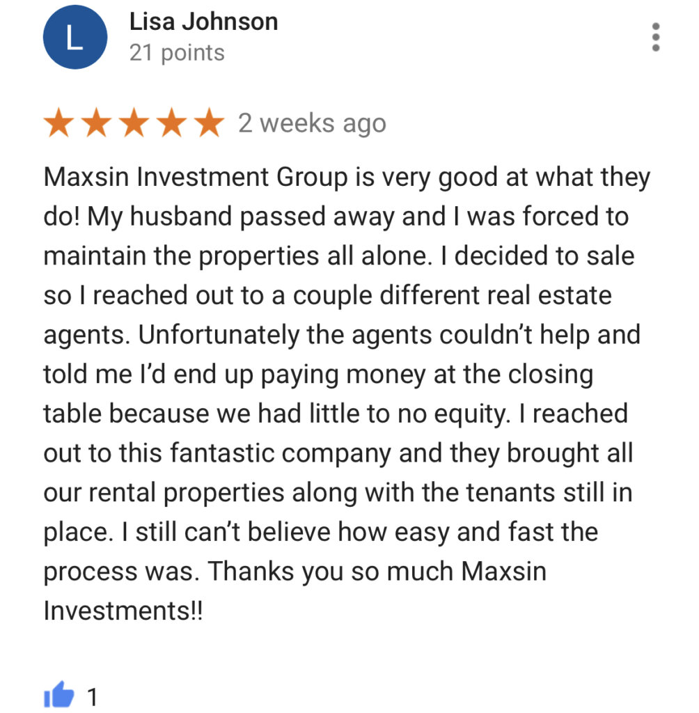 We Buy Houses Google Reviews #4