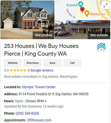 253 Houses - We Buy Houses Tacoma Washington