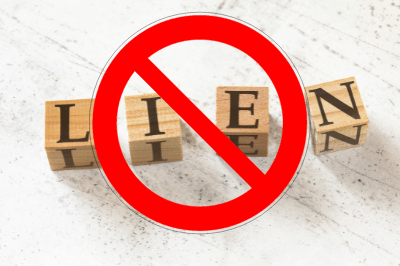 How to stop a lien on your property?