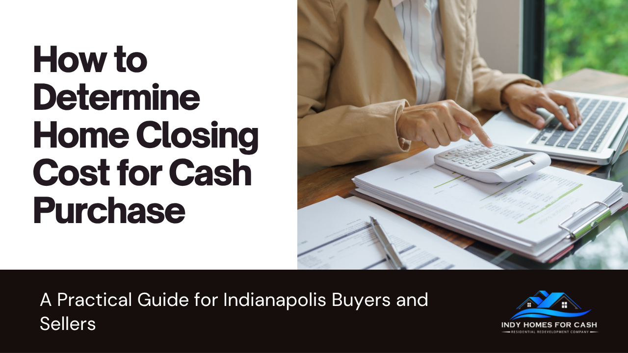 How to Determine Home Closing Cost for Cash Purchase in Avon, Indiana