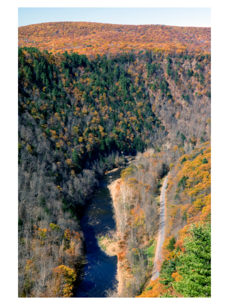 Lehigh River Gorge in the Pocono Mountains