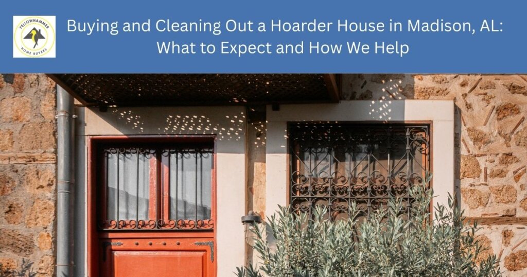 Hoarder house requiring cleanup and cleanout in Madison Alabama