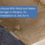 Mold and water damage in Decatur Alabama house requiring remediation